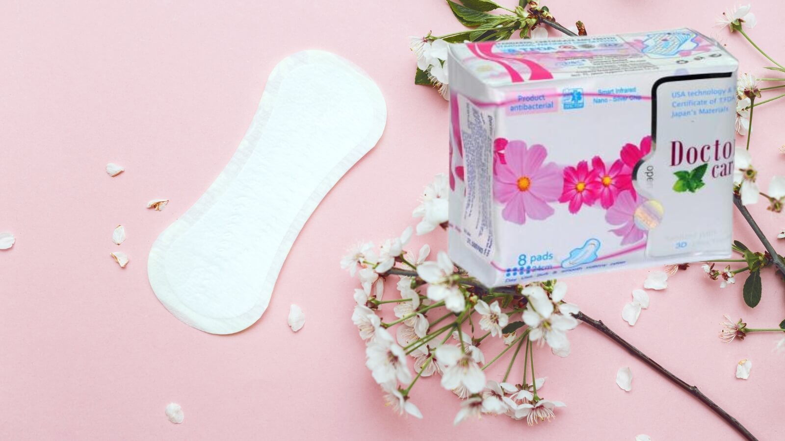 Băng vệ sinh Doctor Care ban ng&agrave;y 8 miếng - Sạch kh&ocirc;, tho&aacute;ng m&aacute;t, chống vi&ecirc;m nhiễm 