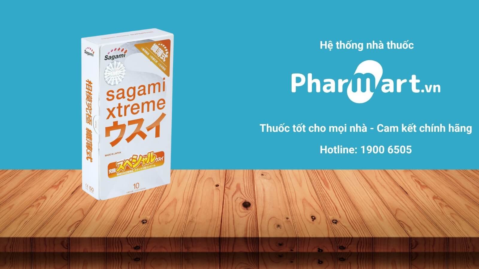 Bao cao su Sagami Xtreme Superthin được ph&acirc;n phối ch&iacute;nh h&atilde;ng tại HZ888A