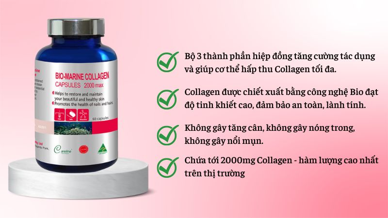 Những ưu điểm kh&aacute;c biệt của bio marine collagen careline so với c&aacute;c sản phẩm kh&aacute;c