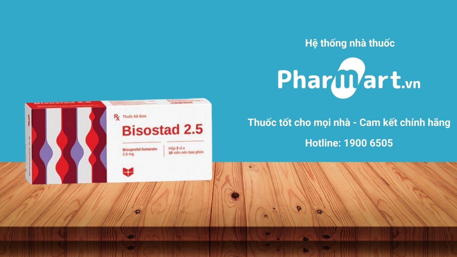 Mua ngay thuốc Bisostad 2.5 tại Hz888a.com