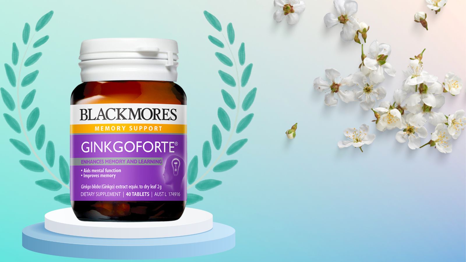 Vi&ecirc;n uống hỗ trợ cải thiện tr&iacute; nhớ Blackmores Ginkgo Forte