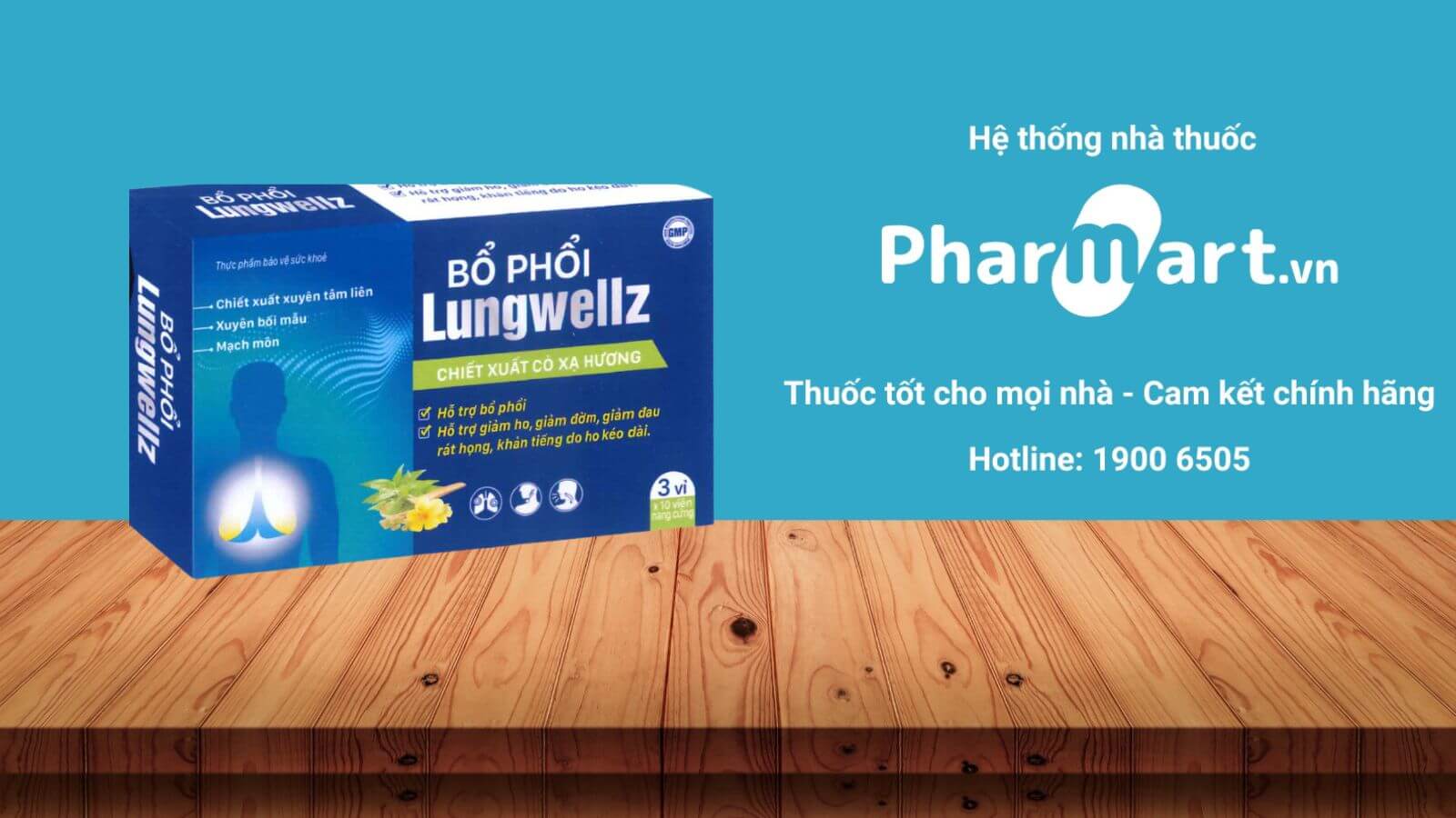 Mua Bổ Phổi Lungwellz ch&iacute;nh h&atilde;ng tại Hz888a.com