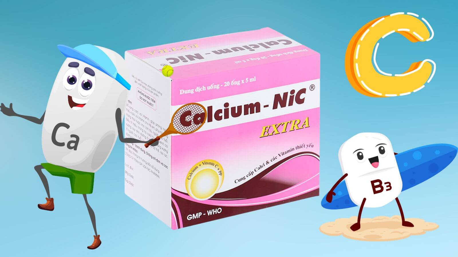 Calcium nic extra giúp tăng cường chắc khỏe xương khớp