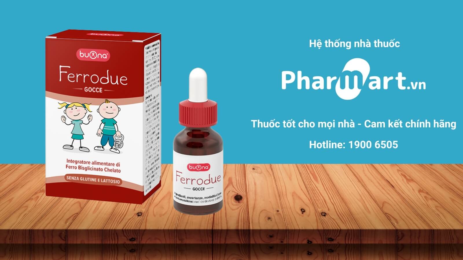 Buona Ferrodue hiện được b&agrave;y b&aacute;n tại nh&agrave; thuốc&nbsp;Hz888a.com