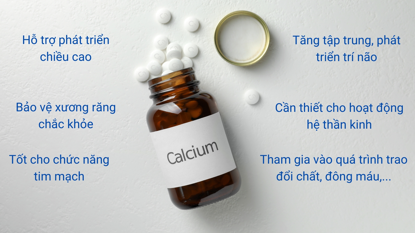 Canxi l&agrave; kho&aacute;ng chất cần thiết cho nhiều hoạt động trong cơ thể