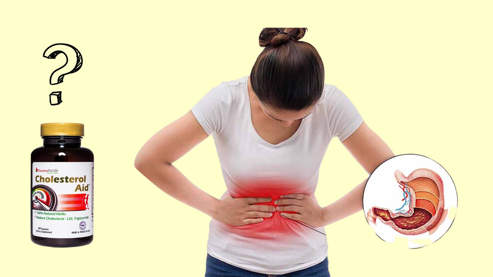 Người bị dạ d&agrave;y vẫn c&oacute; thể sử dụng Cholesterol Aid
