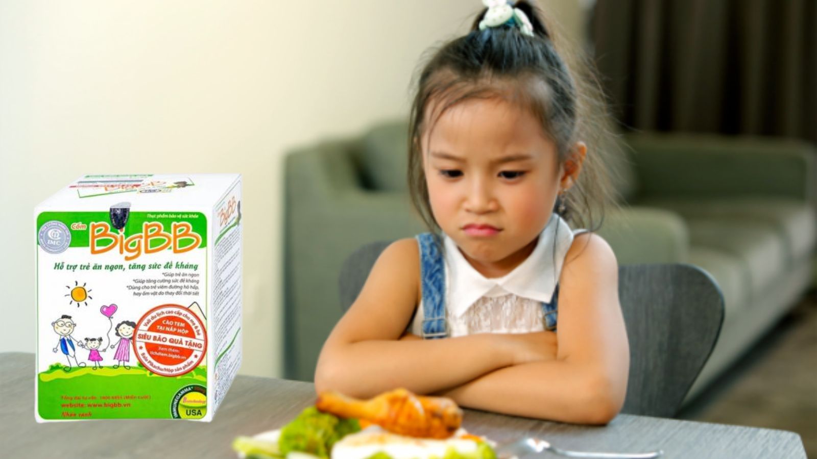 Bản c&ocirc;ng bố sản phẩm của Big BB plus xanh