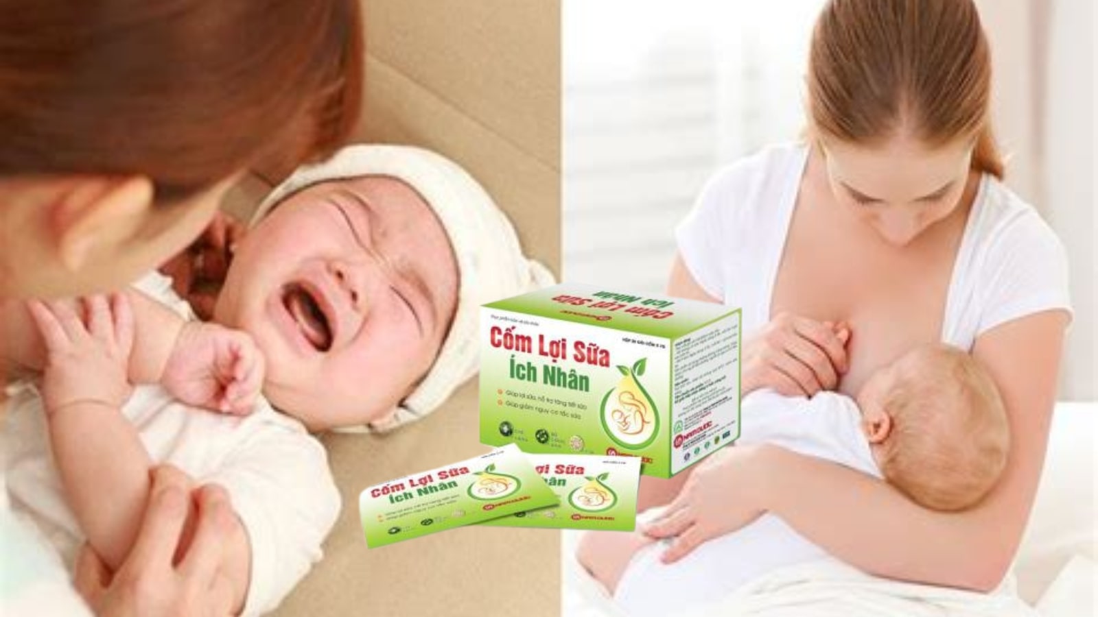 Cốm lợi sữa &iacute;ch nh&acirc;n - hỗ trợ tăng tiết sữa, giảm nguy cơ tắc sữa