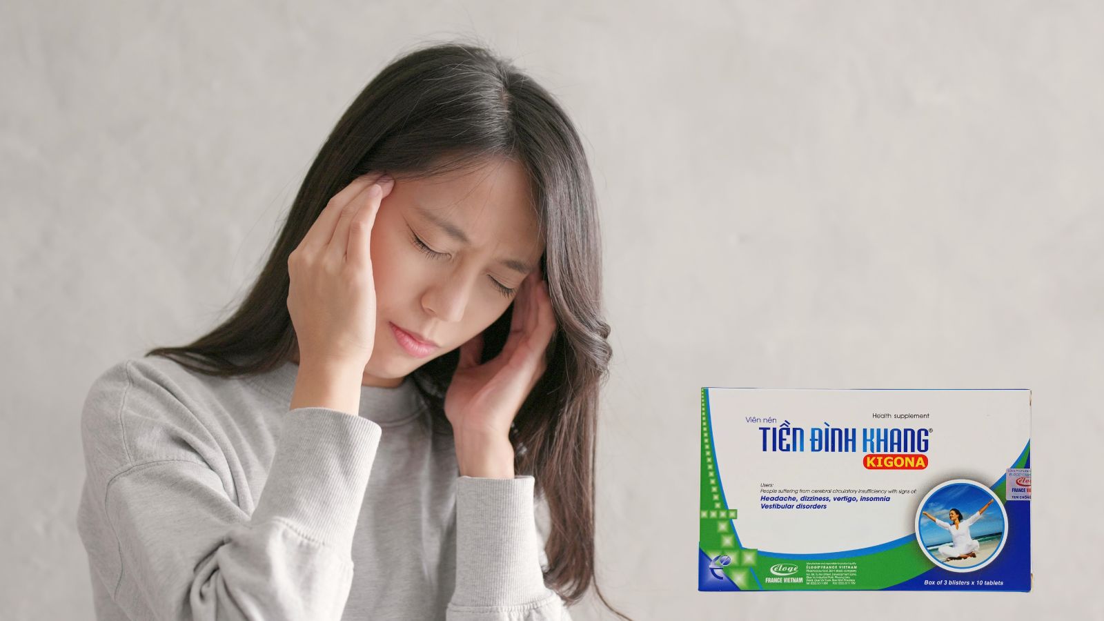Tiền Đ&igrave;nh Khang Kigona - Gi&uacute;p giảm rối loạn tiền đ&igrave;nh