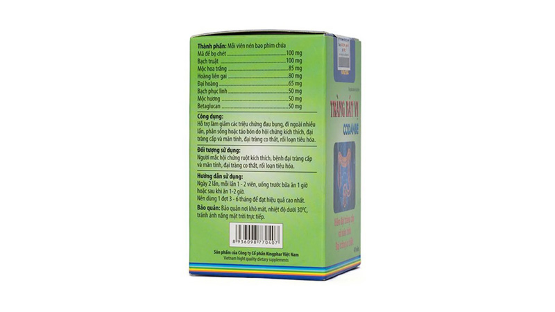 C&ocirc;ng dụng của Tr&agrave;ng B&aacute;t Vị Kingphar