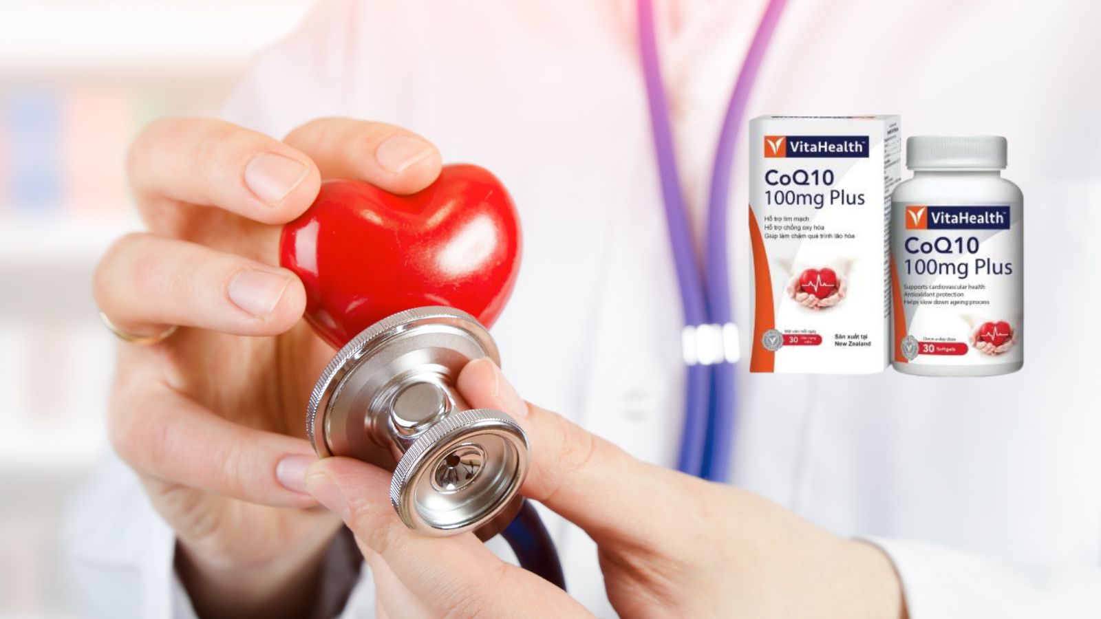CoQ10 100mg Plus VitaHealth l&agrave; lựa chọn tuyệt vời cho những người muốn bảo vệ Hz888 đăng ký nhanh tim mạch, duy tr&igrave; năng lượng v&agrave; cải thiện Hz888 đăng ký nhanh tổng thể.