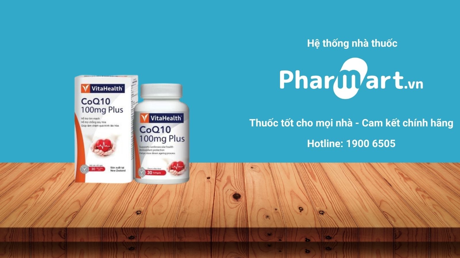 Mua ngay CoQ10 100mg Plus VitaHealth chính hãng tại Hz888a.com