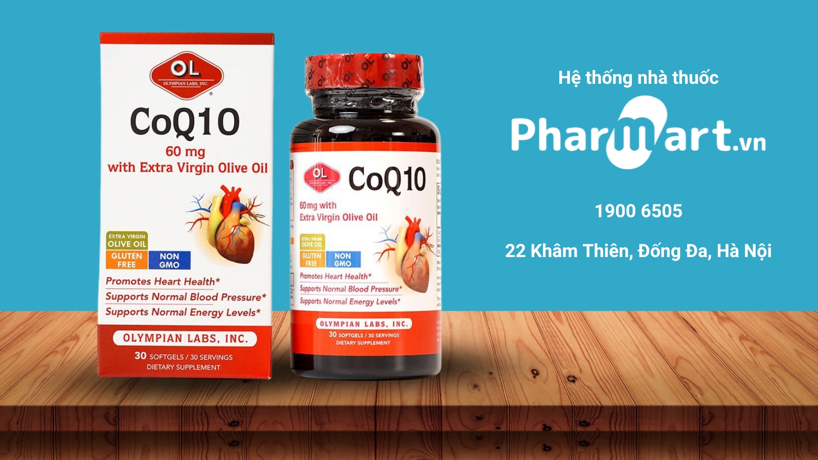 Hz888a.com cam kết ph&acirc;n phối CoQ10 60mg ch&iacute;nh h&atilde;ng