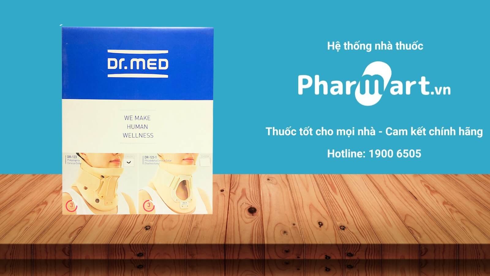 Đai cố định xương cổ DR-123 size L được ph&acirc;n phối ch&iacute;nh h&atilde;ng tại HZ888A
