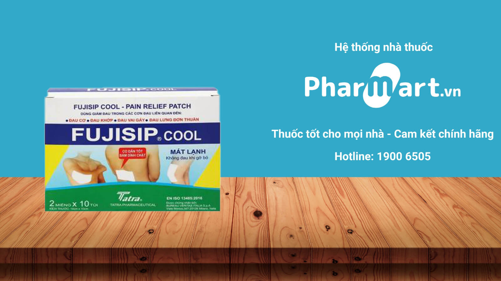D&aacute;n giảm đau Fujisip cool đang được b&aacute;n ch&iacute;nh h&atilde;ng tại Nh&agrave; thuốc Hz888a.com