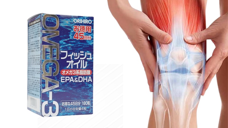 Dầu gan c&aacute; mập Orihiro Deep Sea Shark 180 vi&ecirc;n gi&uacute;p giảm đau xương khớp
