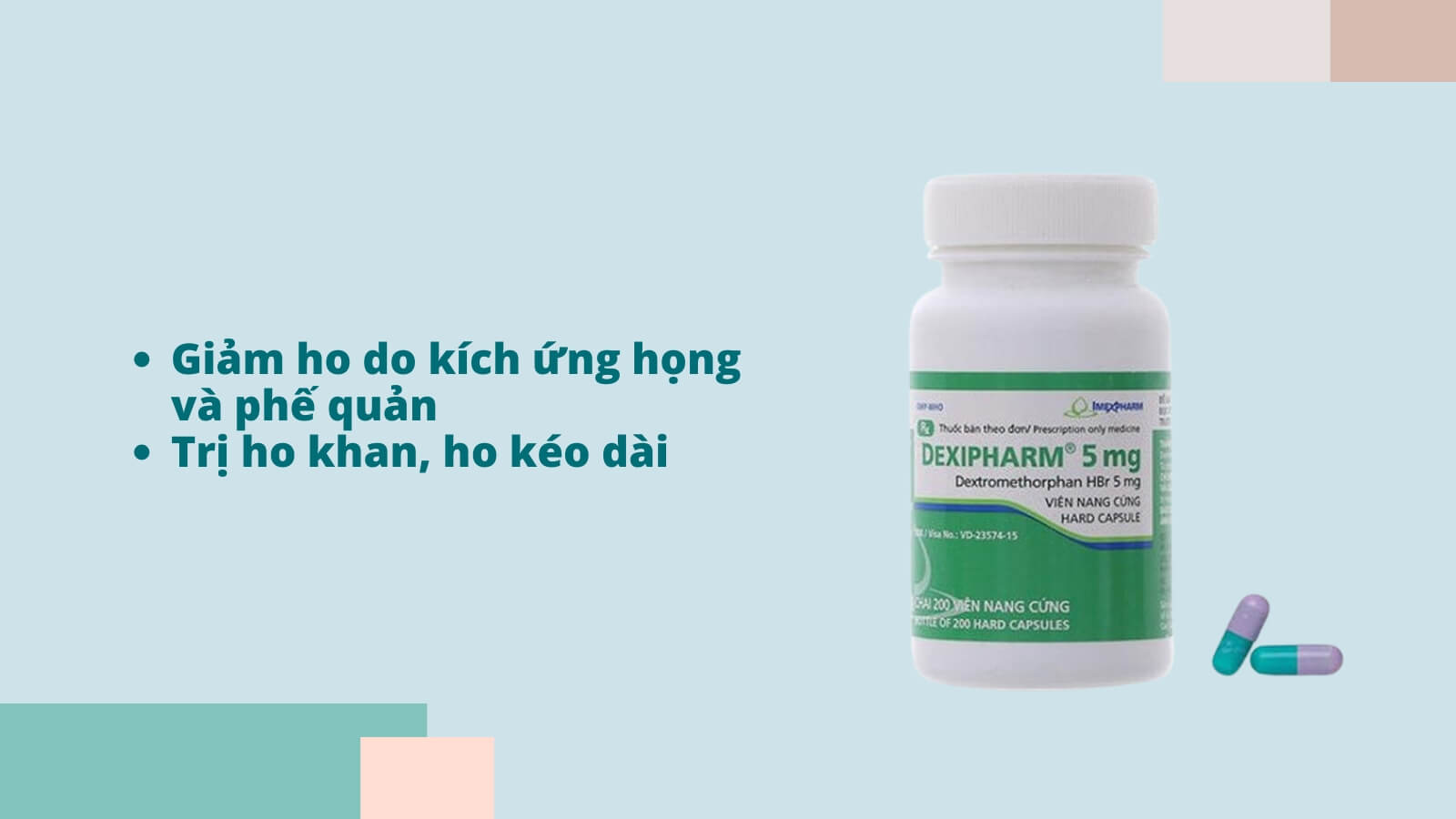  Dexipharm l&agrave; sản phẩm hiệu quả để trị ho khan