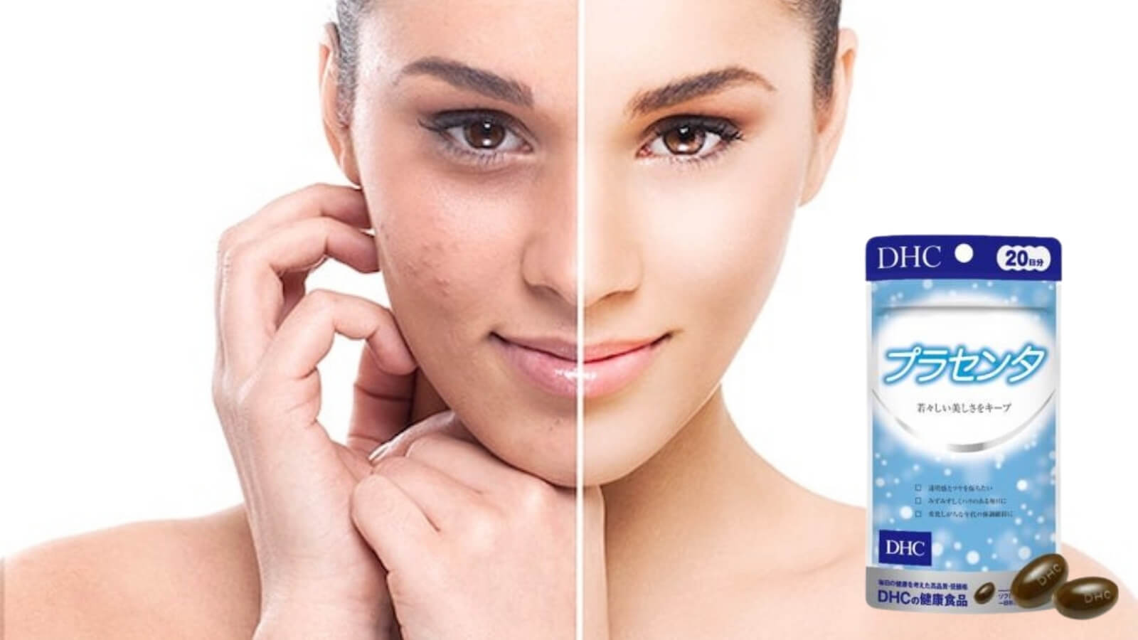 Vi&ecirc;n uống DHC Placenta gi&uacute;p cung cấp độ ẩm cho da