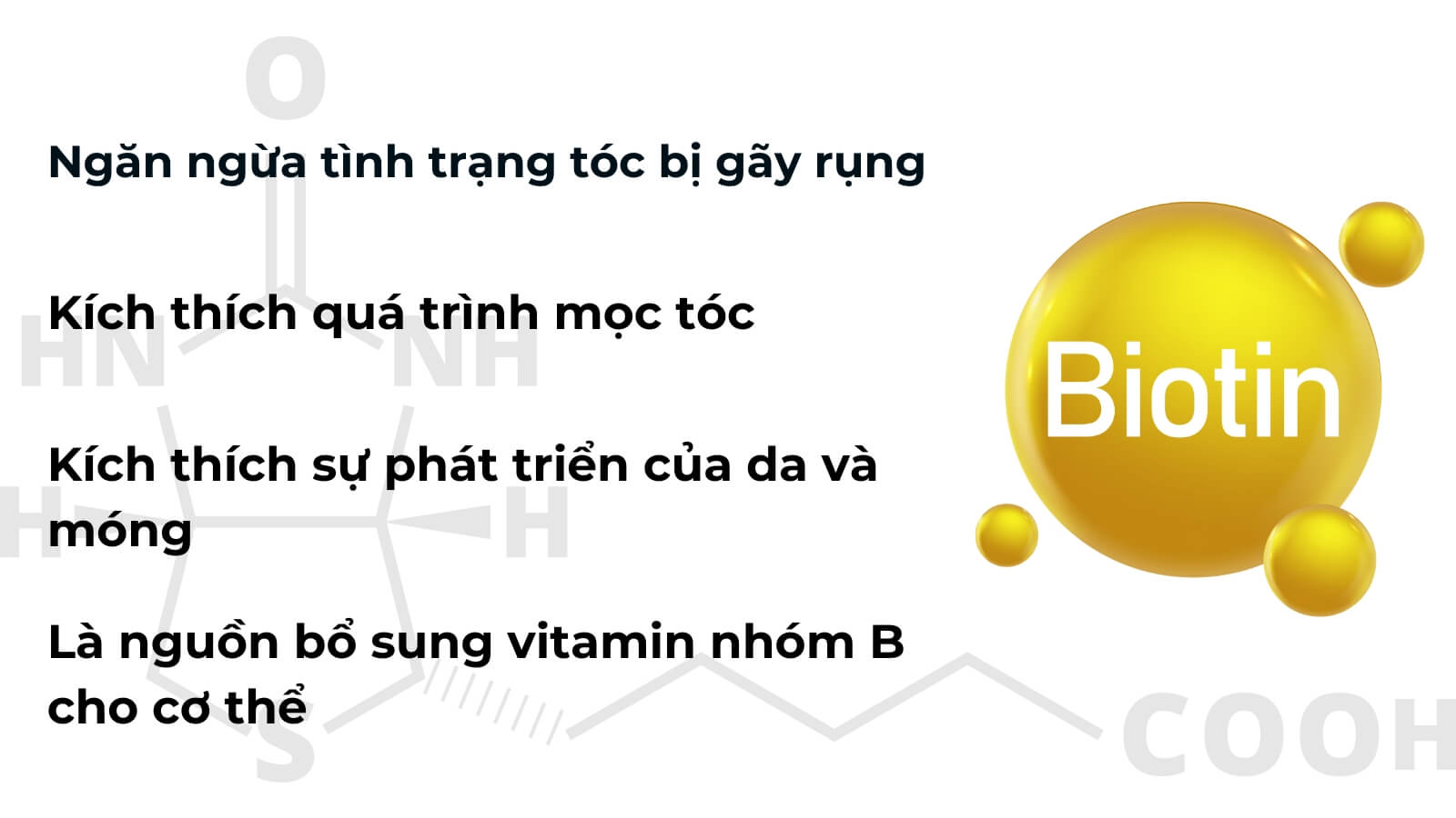 Biotin c&oacute; vai tr&ograve; quan trọng đối với m&oacute;ng, t&oacute;c v&agrave; da của con người