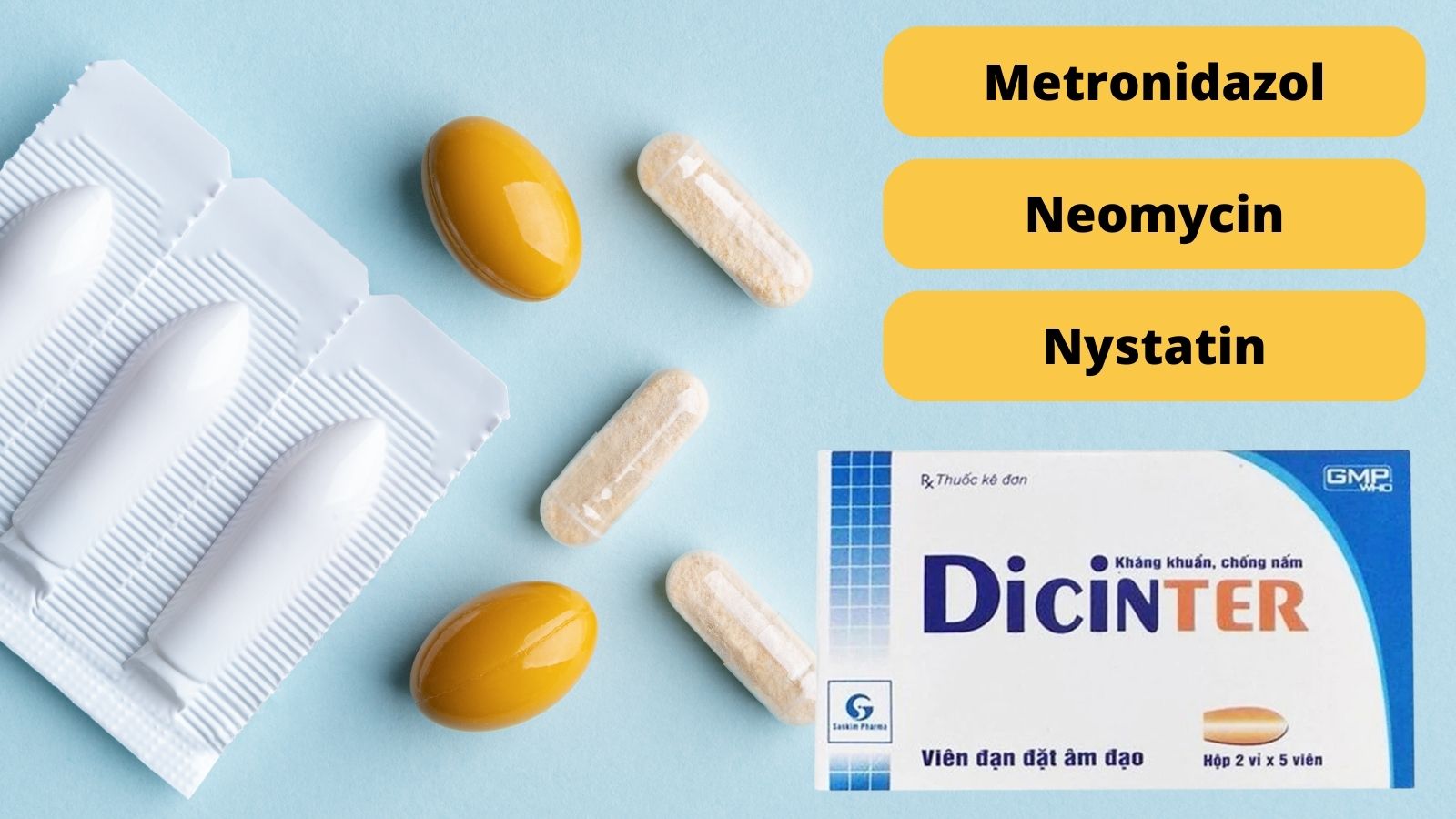 Dicinter - Vi&ecirc;n đặt kh&aacute;ng nấm hiệu quả