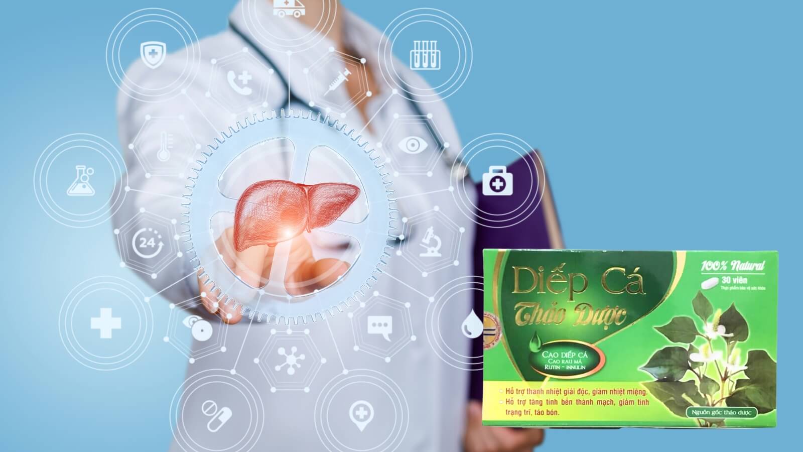Diếp C&aacute; Thảo Dược - Thanh nhiệt, giải độc, giảm t&igrave;nh trạng trĩ từ thi&ecirc;n nhi&ecirc;n