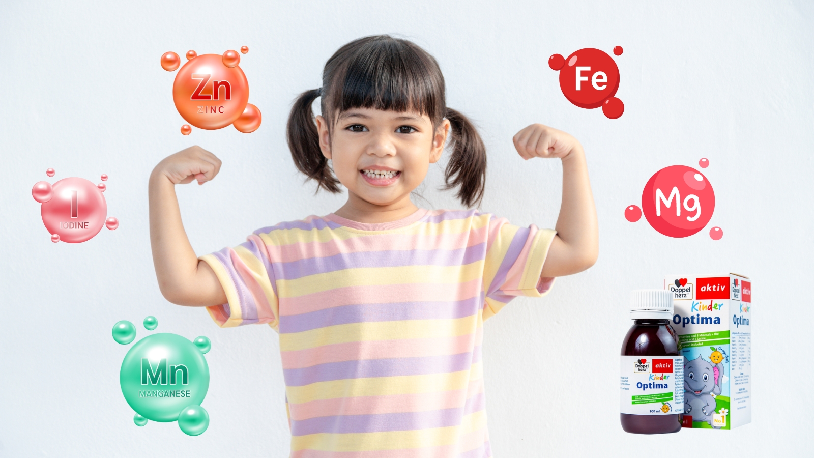 C&aacute;c kho&aacute;ng chất thiết yếu c&oacute; trong Kinder Optima d&agrave;nh cho trẻ biếng ăn