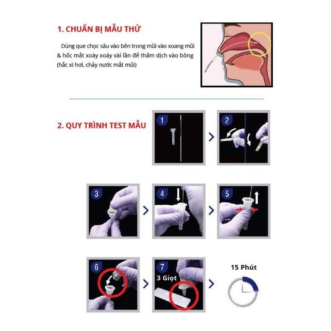 Hướng dẫn c&aacute;ch lấy mẫu test nhanh