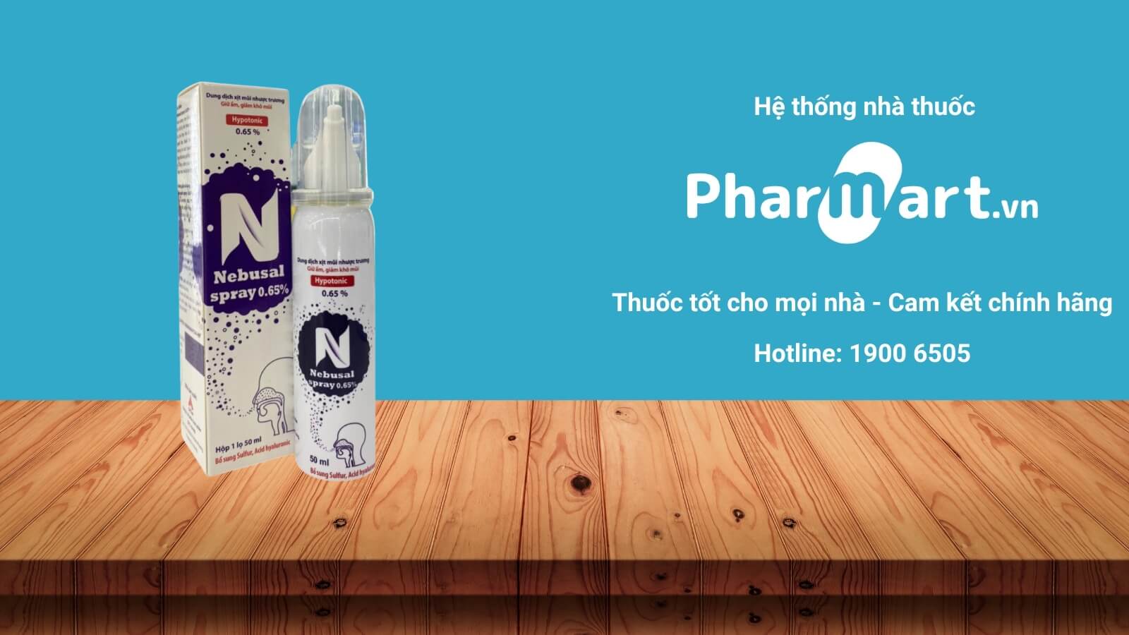 Mua ngay dung dịch xịt mũi nhược trương Nebusal 0,65% ch&iacute;nh h&atilde;ng tại Hz888a.com