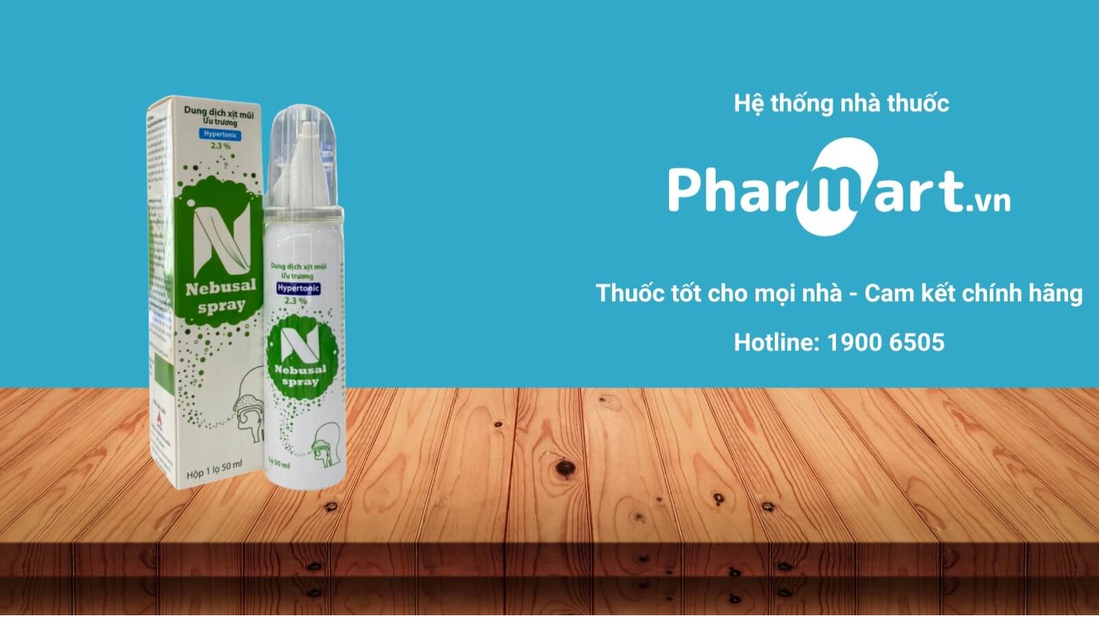 Mua ngay dung dịch xịt mũi ưu trương Nebusal 2,3% chính hãng tại Hz888a.com