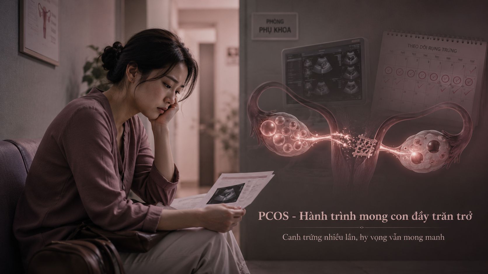 Hiểu r&otilde; nguy&ecirc;n nh&acirc;n khiến phụ nữ mắc PCOS canh trứng m&atilde;i kh&ocirc;ng đậu thai
