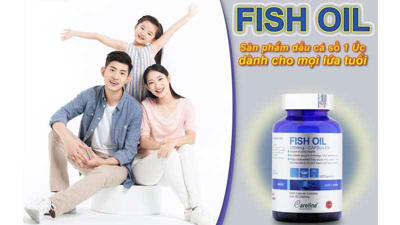 Fish Oil (Salmon Oil) 1000mg l&agrave; sản phẩm d&agrave;nh cho mọi lứa tuổi