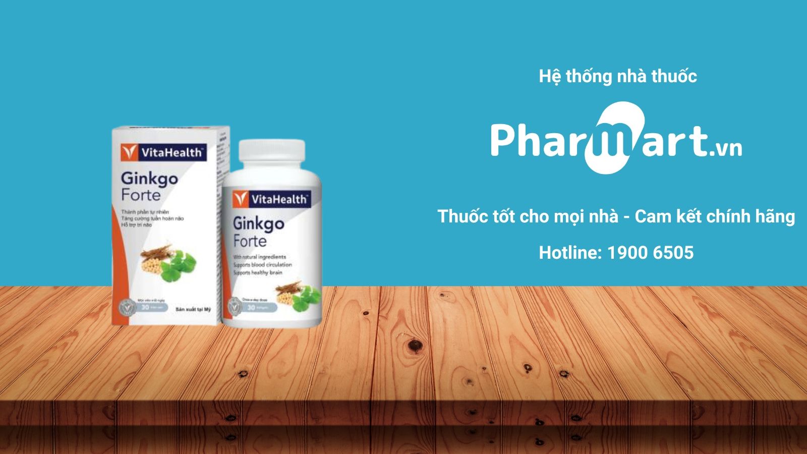 Mua ngay Ginkgo Forte VitaHealth chính hãng tại Hz888a.com