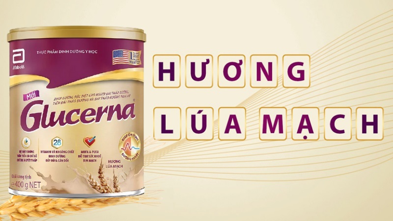 Glucerna dạng bột hương l&uacute;a mạch 400g