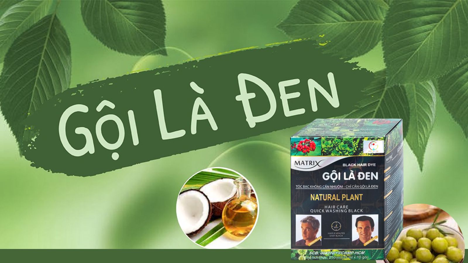Gội l&agrave; đen - Dầu gội nhuộm t&oacute;c