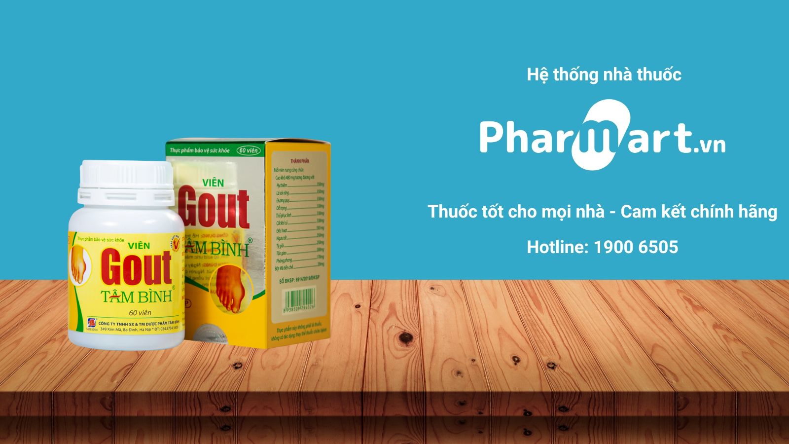 Gout T&acirc;m B&igrave;nh đang được b&aacute;n ch&iacute;nh h&atilde;ng tại Nh&agrave; thuốc Hz888a.com