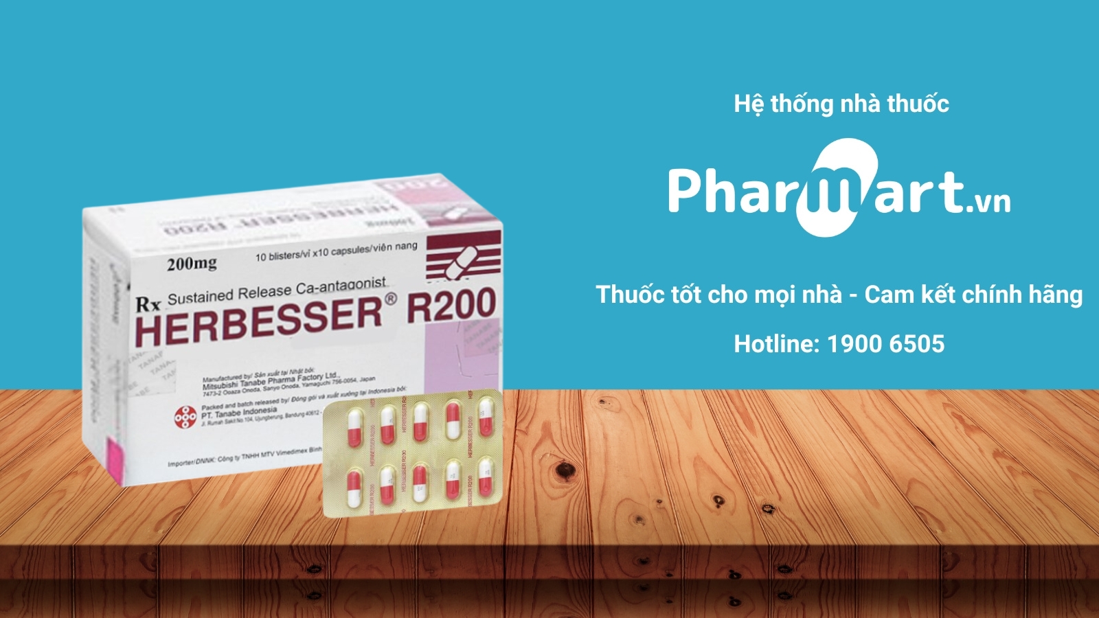 Mua ngay thuốc Herbesser R200 ch&iacute;nh h&atilde;ng tại Hz888a.com