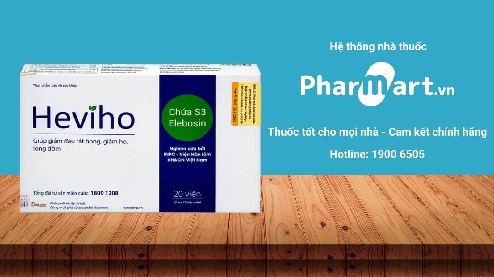 Heviho được bày bán tại hệ thống nhà thuốc Hz888a.com