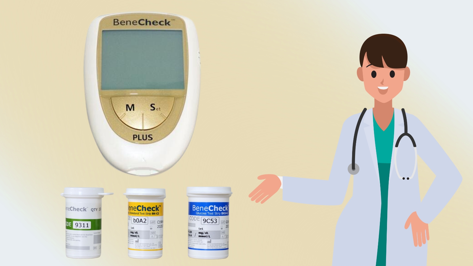 M&aacute;y đo đường huyết BeneCheck Plus cho kết quả ch&iacute;nh x&aacute;c cao