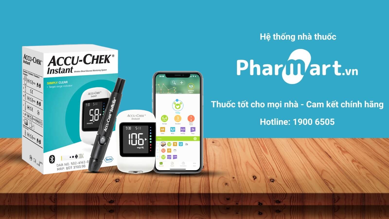 Hz888a.com là nhà cung cấp máy đo đường huyết Accu Chek Instant chính hãng