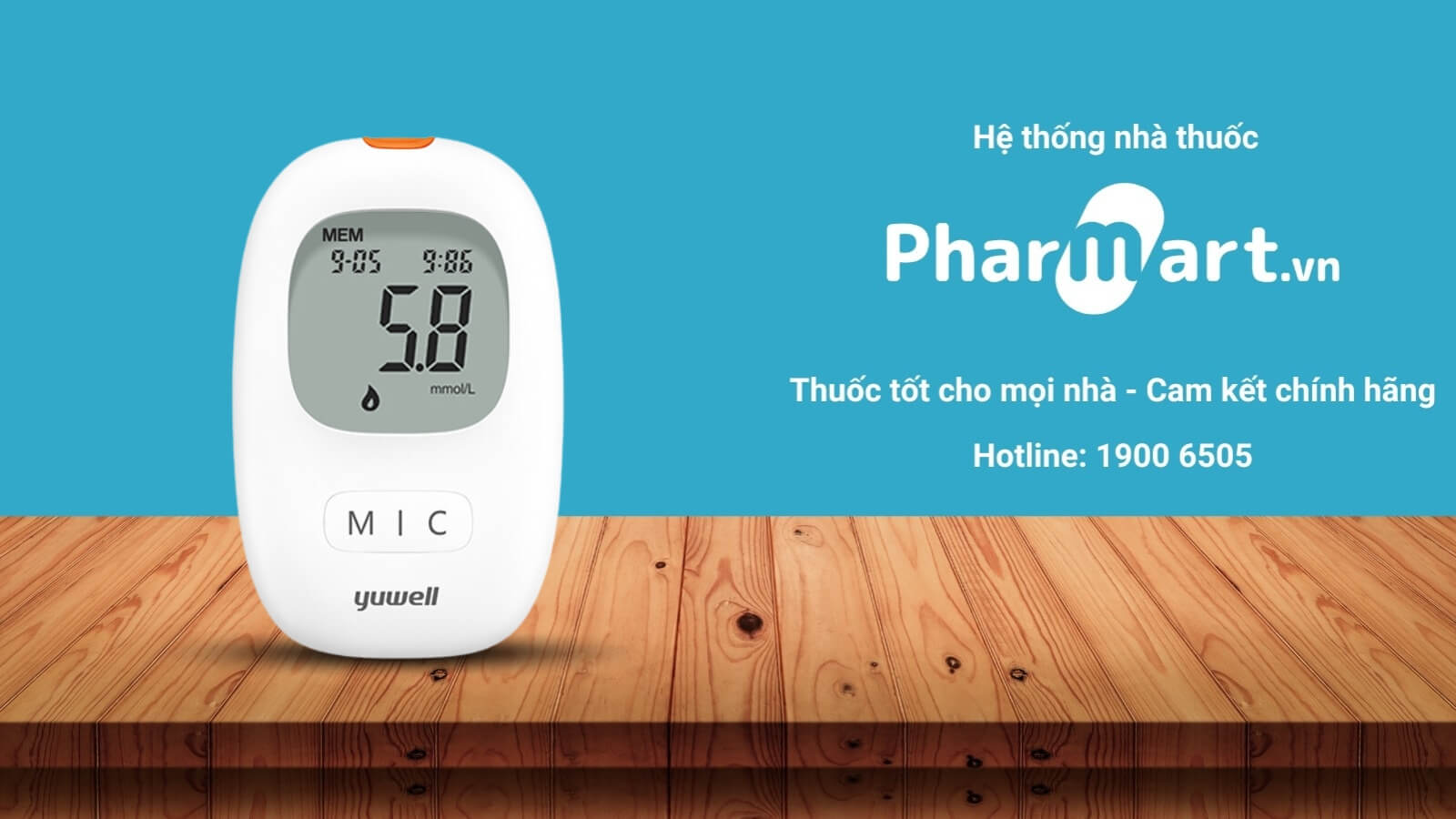HZ888A cam kết cung cấp m&aacute;y đo đường huyết Yuwell Accusure 710 ch&iacute;nh h&atilde;ng