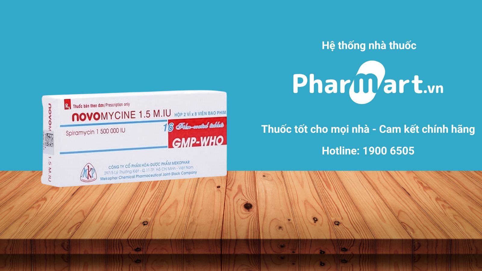 Mua ngay kh&aacute;ng sinh Novomycine 1.5M IU ch&iacute;nh h&atilde;ng tại Hz888a.com