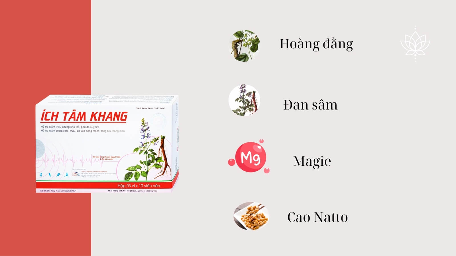 Th&agrave;nh phần kết hợp nhiều dược liệu qu&yacute;