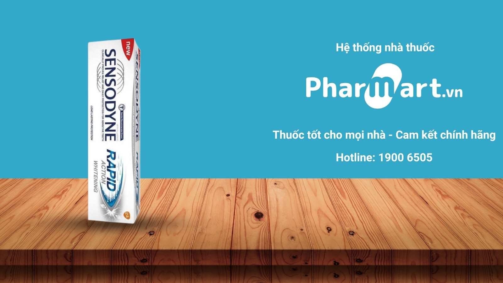 kem đánh răng sensodyne rapid action