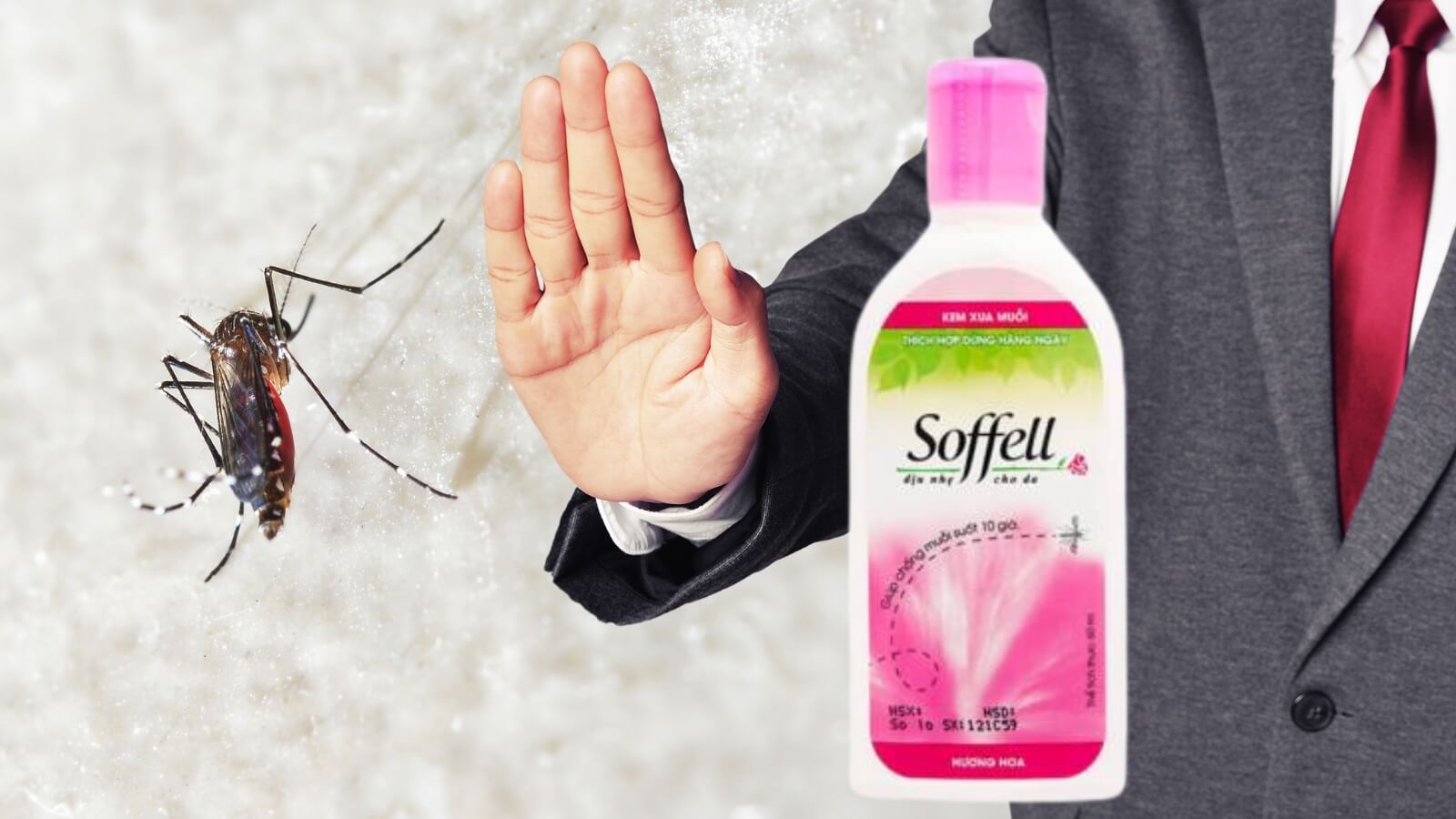 Kem muỗi Soffell ph&ograve;ng chống muỗi đốt, bảo vệ l&agrave;n da
