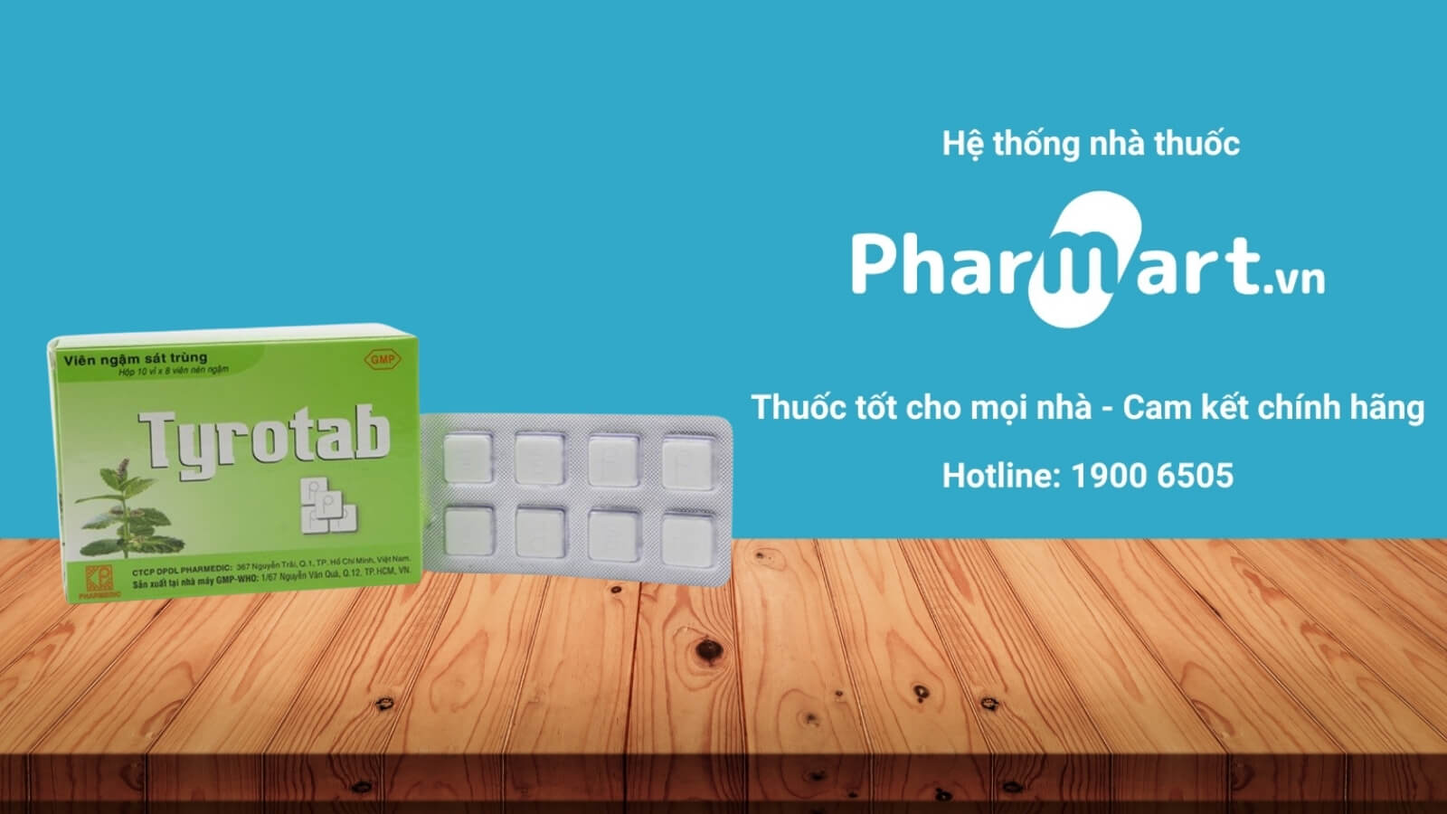Mua ngay Vi&ecirc;n ngậm Tyrotab tại Hz888a.com