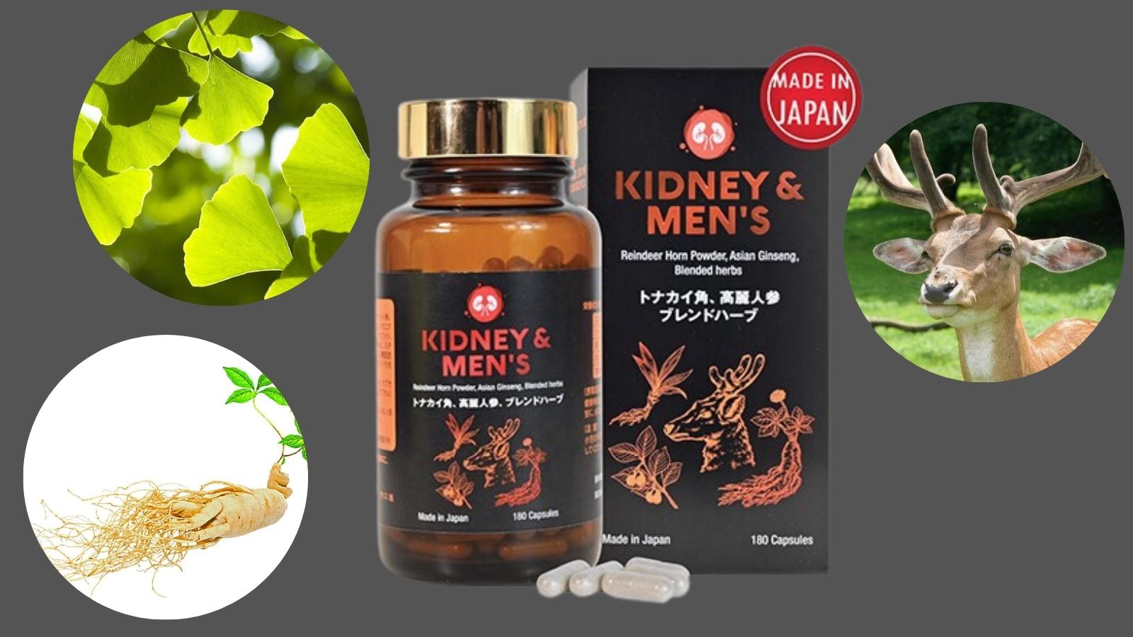 Kidney Men's Waki - Vi&ecirc;n uống gi&uacute;p tăng cường sinh lực, tăng cường ham muốn cho nam giới