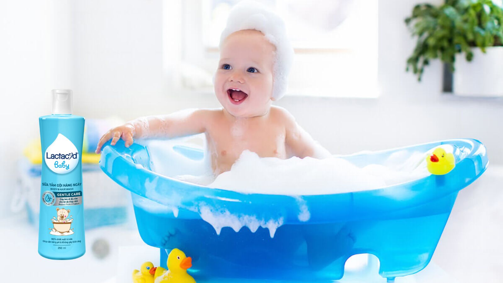 Sữa tắm trẻ em ngừa r&ocirc;m sảy Lactacyd Baby