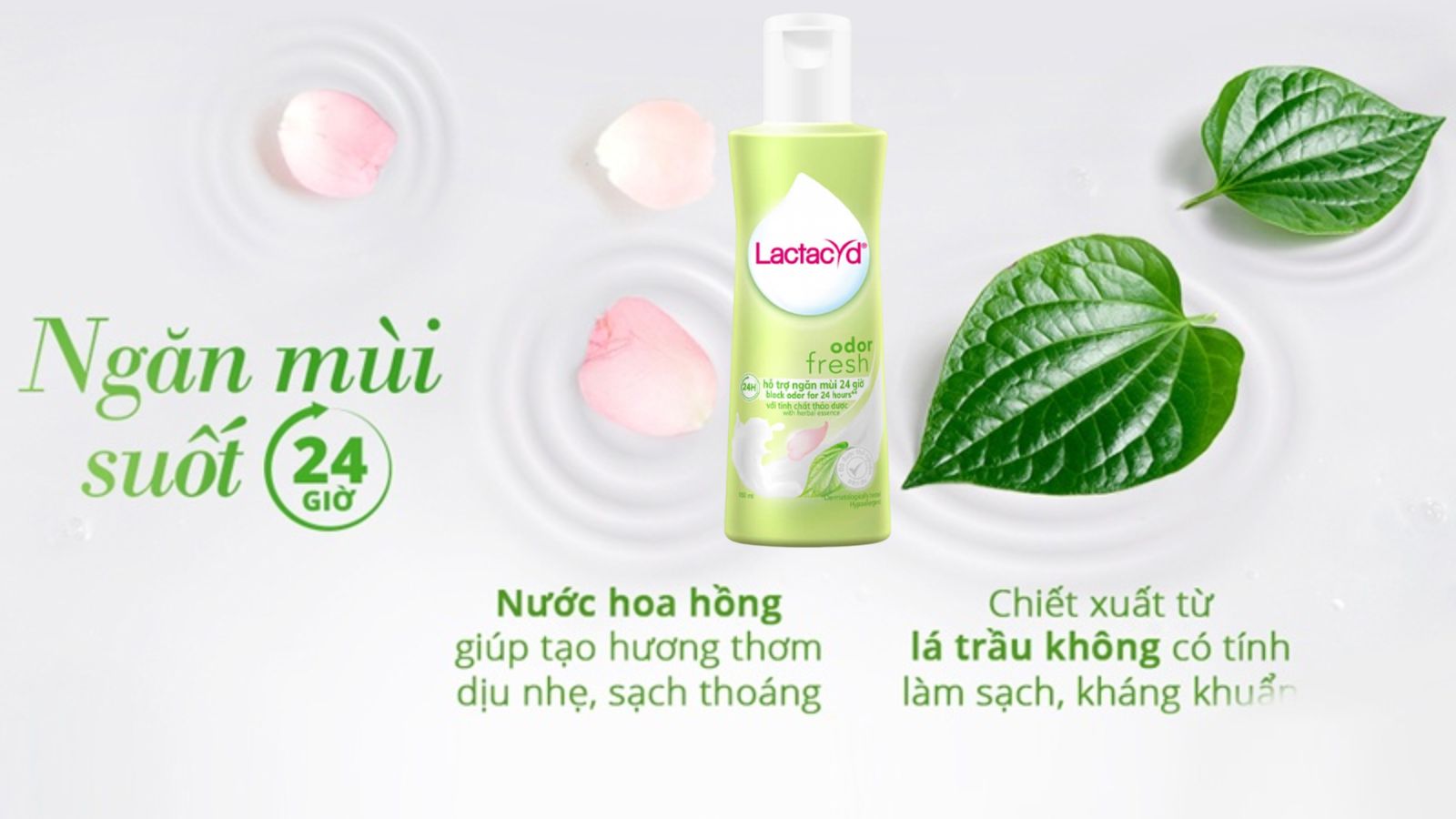 Lactacyd Odor Fresh 150ml -L&agrave;m sạch v&ugrave;ng k&iacute;n