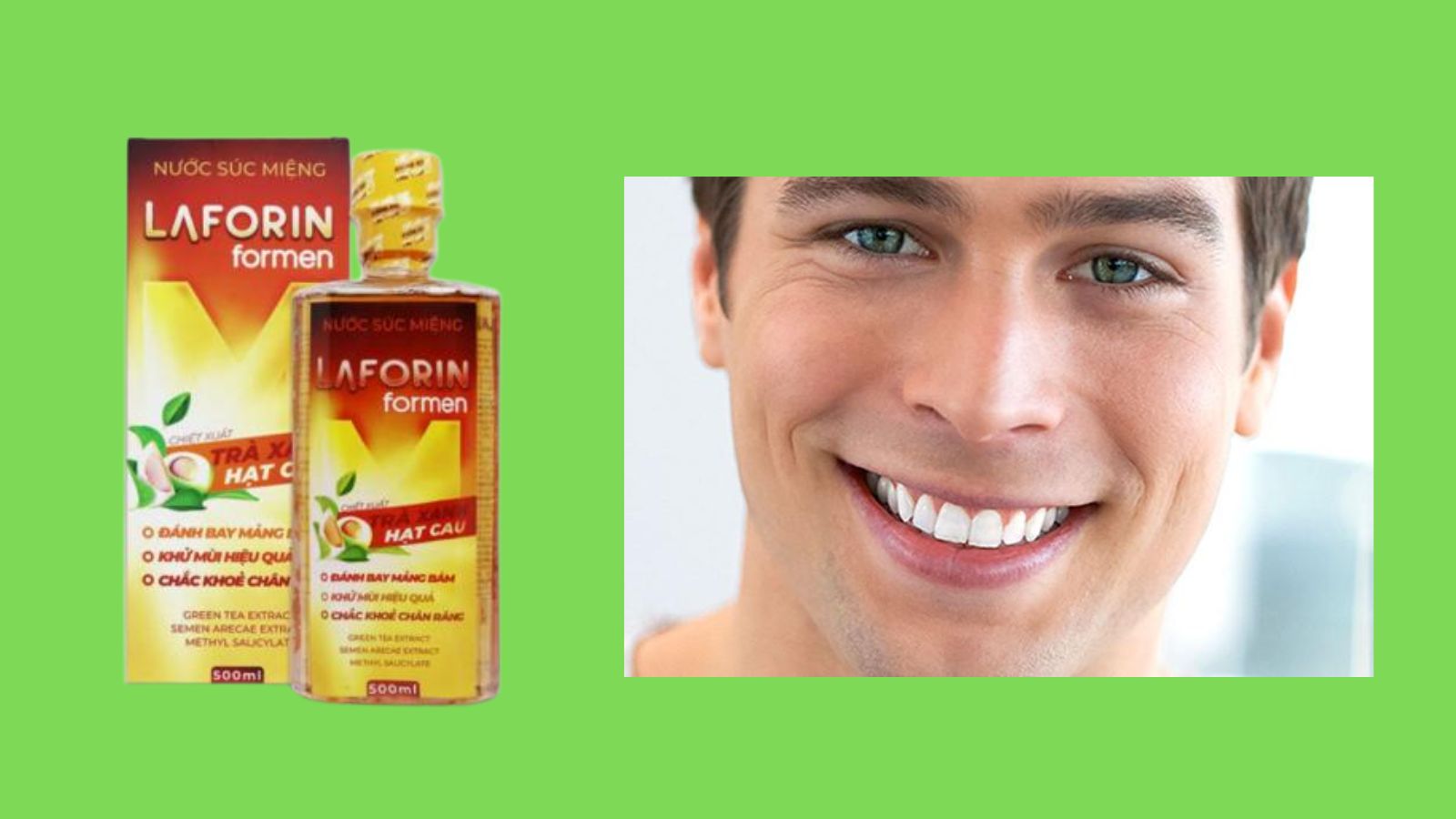    Nước s&uacute;c miệng cho nam giới Laforin For Men 500ml
