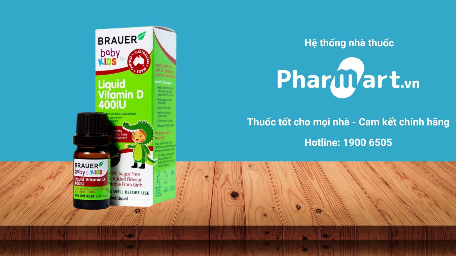 Mua ngay Brauer Baby & Kids Liquid Vitamin D 400IU tại Hz888a.com